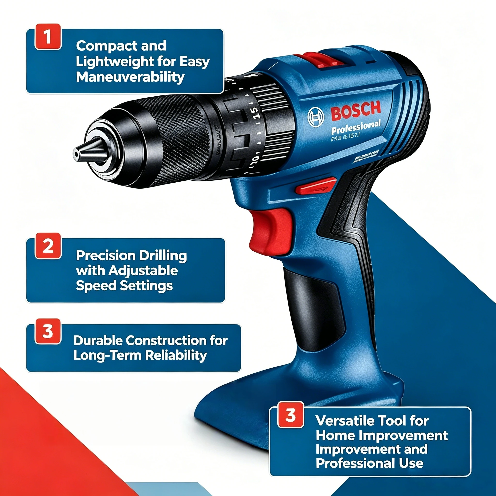 Bosch Drill Gsb 18V - Trapano a Percussione Senza Fili Bosch