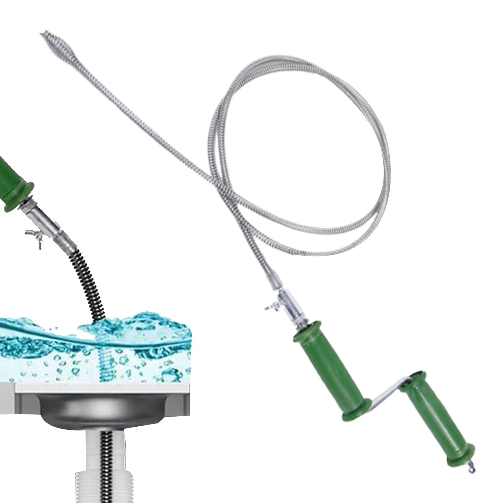 Drain Snake Flexible - Sonda Sturatubi Flessibile 4M, Strumento Manuale/Elettrico