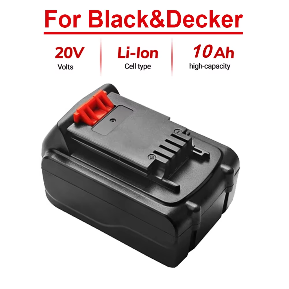 Black+Decker Tool Cordless - Batteria di ricambio 20V 10Ah BL2018