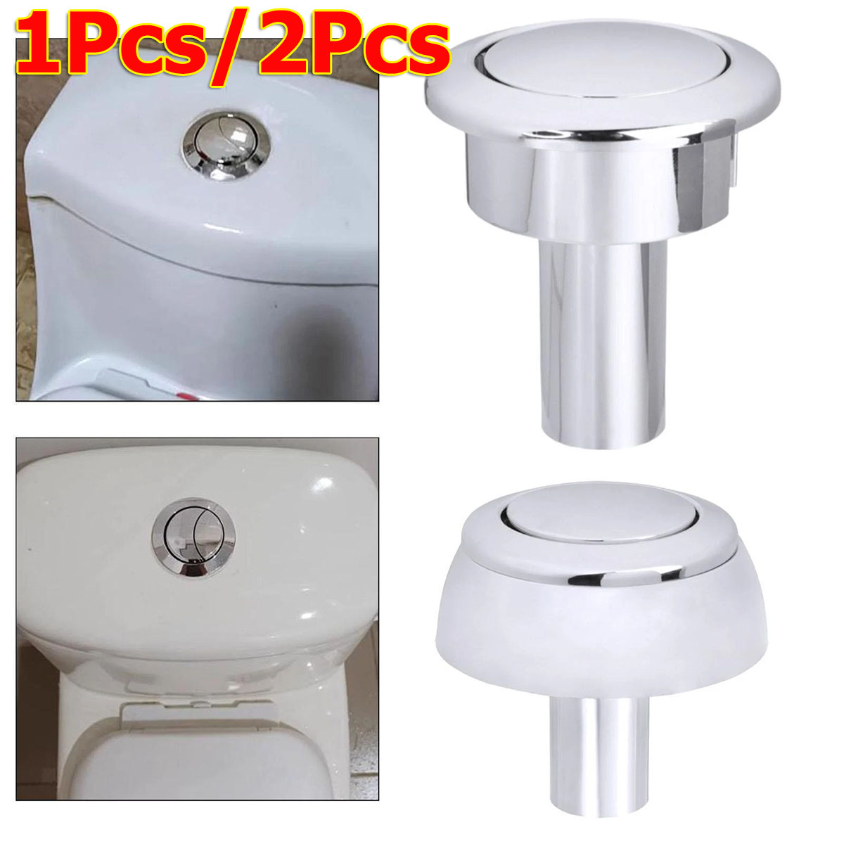 Toilet Fill Valve - 1 pz/2 pz Pulsante di scarico