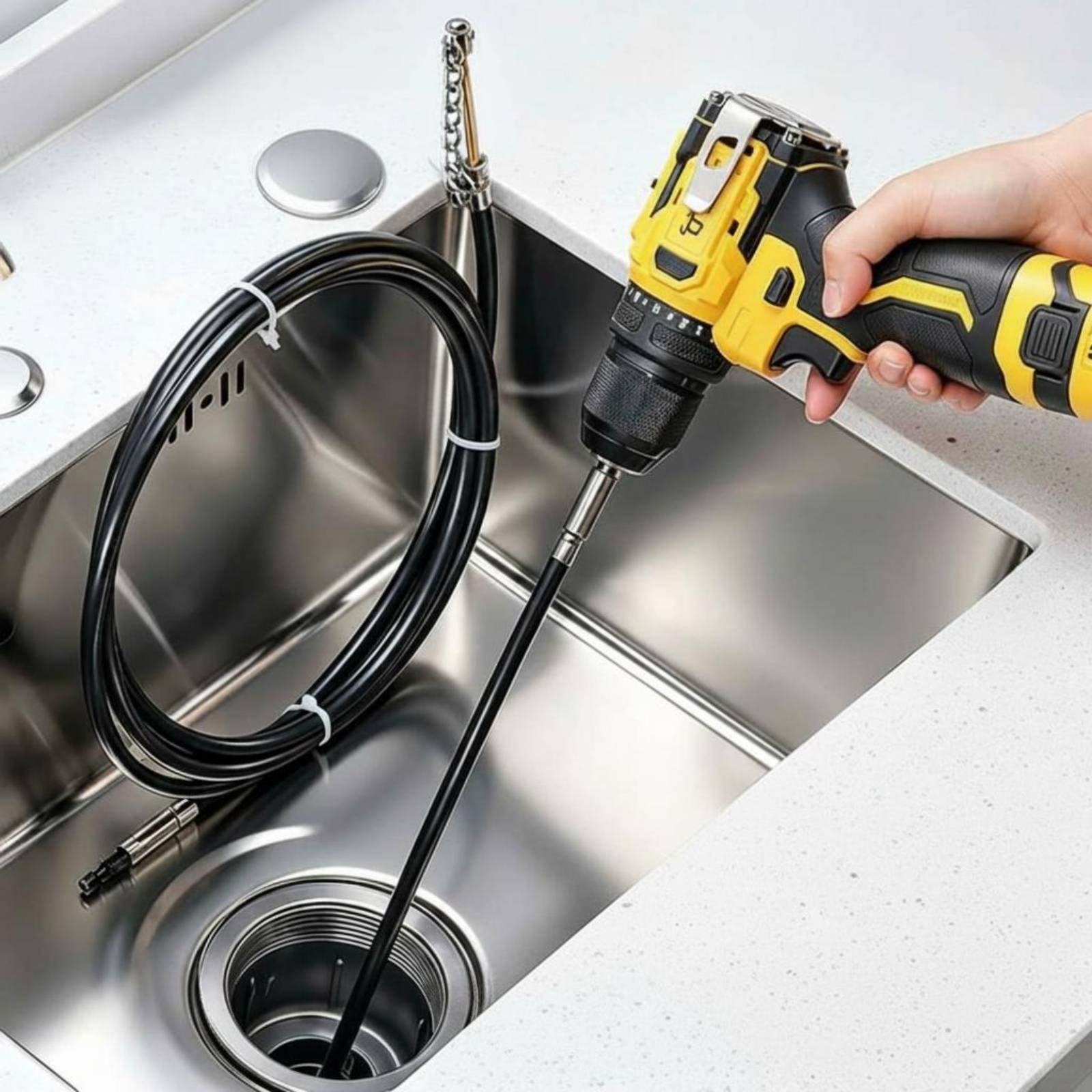 Drain Snake Flexible - Sonda a Catena Multiuso per Scarichi,