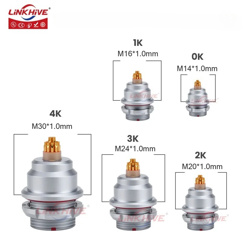 Push Fit Connector - Connettore push pull compatibile con presa/receptacolo