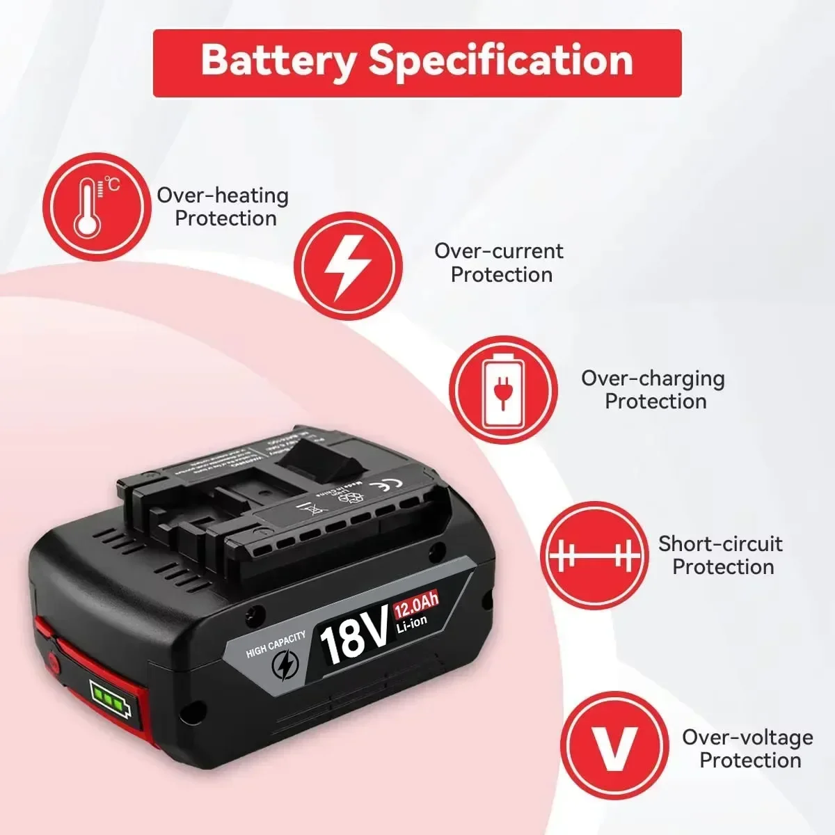 Batteria originale da 18 V 8,0 - Bosch Drill Gsb 18V recensione e prezzo